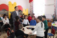 2 февраля, воспитатель Центра дневного пребывания «Үміт» управления координации занятости и социальных программ Алматинской области Алия Болатовна провела открытый урок на тему «Су - өмір нәрі»
