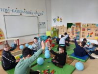 2 апреля в детском саду ′′ Надежда ′′ прошел игровой час для получателей услуг для детей-инвалидов